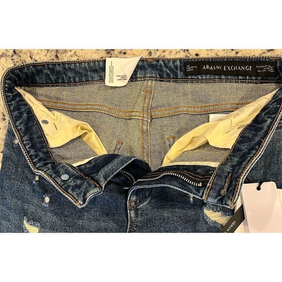 A|X Armani Exchange Women's, J45 Cigarette Super Skinny Mid-Rise Jeans - Picture 3 of 8